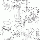 J40RSOC Exhuast housing & stern bracket