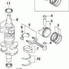 J40PL4STC Коленчатый вал , поршни