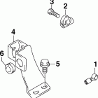 J10EL4SRC Control cable bracket (j10el4src model only)