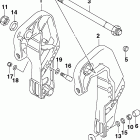 J40PL4STC Кронштейн транца