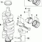 J140PL4SRC Коленчатый вал , поршни
