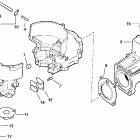 J3RSNF Carbureted, Rope start, Neutral & Forward, White Цилиндр & Картер