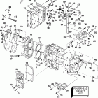 J25EVSIC elec start, remote, 15 in shaft, wht Цилиндр & Картер