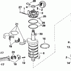 J135VLSIF elec start, TNT, 20 in shaft, wht Коленчатый вал & Поршень