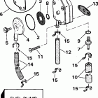 J25EVSIC elec start, remote, 15 in shaft, wht Насос топливный