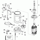 J25EVSIC elec start, remote, 15 in shaft, wht Электрический стартер