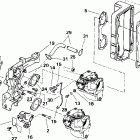 J30JRSIE jet drive, rope start, 15 in shaft Впускной коллектор