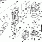 BJ200VXSIF elec start, TNT, 25 in shaft, wht, n/a usa Carburetor & linkage - 200