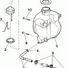 J4RSSM Rope Start, Tiller, 15 IN. shaft Топливный бак