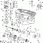 J200PLSSC Elec. Start, TNT, 20 IN. shaft Gearcase - standard rotation - px, pz models