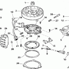 J4RSSM Rope Start, Tiller, 15 IN. shaft Зажигание