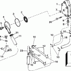 J30JRSSB Jet Drive, Rope Start, Tiller, 15 IN. shaft Топливный насос и фильтр