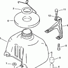 J5RSSA Rope Start, Tiller, 15 IN. shaft Топливный бак