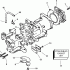 J5RSSA Rope Start, Tiller, 15 IN. shaft Цилиндр и картер
