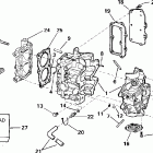 J4RSSM Rope Start, Tiller, 15 IN. shaft Цилиндр и картер