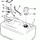 J70PLEEE Топливный бак- 6 gallon