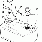 J30JREEM Топливный бак- 6 gallon