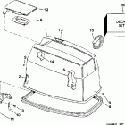 J50TTLECA Engine cover -- evinrude