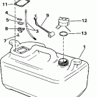 SJ25RPP Топливный бак- 6 gallon