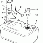 SJ55RSM2 Топливный бак- 6 gallon