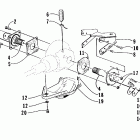 400-500 cc Rear axle assembly