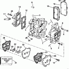 J4RDHEOD Cylinder, crankcase, & intake manifold