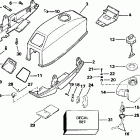 J2ROEOB Motor cover - johnson / evinrude & integral fuel t...