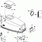 J40TLEOD Engine cover - evinrude 50
