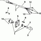 J70TTLEOR Ignition switch & cable