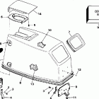 J40TLEOD Engine cover - evinrude rope start only