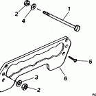 J40TLEOD Transom mount kit p / n 433459
