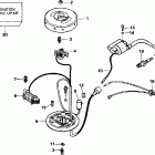 J2ROEOB Armature plate & coil assembly - 2rs-3rs