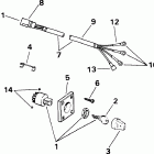 J85TTLERC Ignition switch & cable - 85 models