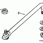 J70ELERC Steering link kit (w / power trim & tilt)