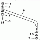J90TXARC Steering link kit (w / o power trim & tilt)