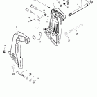 250 (3.0L EFI) 0G760300 THRU 0T408999 Кронштейны крепления к транцу