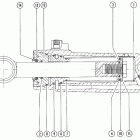 140 5443030 AND UP Power trim cylinder repair kits