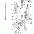 200 (DFI) 0G760300 THRU 0G960499 Gear housing, driveshaft - standard rotation