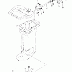 40A (ABOVE PROP. EXHAUST) 676-A007736 ANU UP      (M) Mounting system