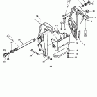 50 (4-STROKE) 0G231123 THRU 0G760299 Transom bracket (bigfoot)