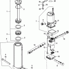 115 (4 CYL.) 1B000001 & Up Компоненты механизма гидроподъема Power Trim