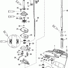 15 SEA PRO 0G760300 THRU 0T979999 Корпус редуктора, вертикальный вал, передаточное о...