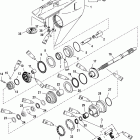 110 Jet (2.5L) 1B690542 & Up Корпус редуктора, вал гребного винта - обратное вр...