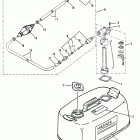 30A 689-401216 THRU 411946 Fuel tank and fuel line assembly (original equipme...