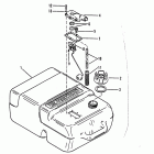 40 (TWIN CARB) (W/OIL INJECTION) 6E9-150001 AND UP      (E) Fuel tank and fuel line assembly-not original equi...