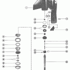 140 5443030 AND UP Корпус редуктора, вал гребного винта