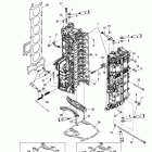 225 VERADO (4-STROKE)(6 CYL.) 0T980000 THRU 1B226999 Блок цилиндров