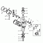 90 (3 CYL.) 0A996142 THRU 0B240450 Crankshaft, pistons and connecting rods (#646-8188...