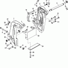 115 EFI (4-STROKE) 1B227000 THRU 1B366822 Кронштейн крепления к транцу
