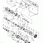 140 JET 0G303046 THRU 0G760299 Gear housing(propshaft-counter-s / n-0g437999 & be...